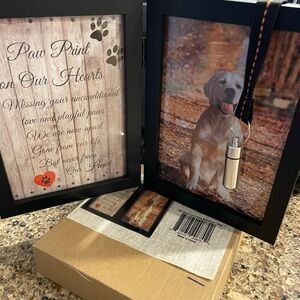 Paw Print Memorial Frame